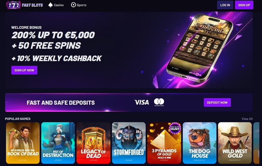 Fast Slots Casino – Lightning-fast crypto-friendly platform for Nigerian players.